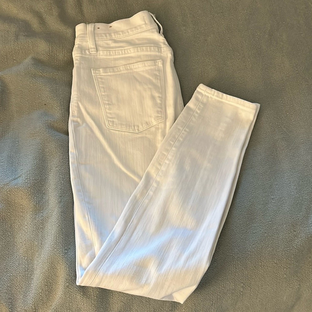 Madewell White Skinny Jeans
